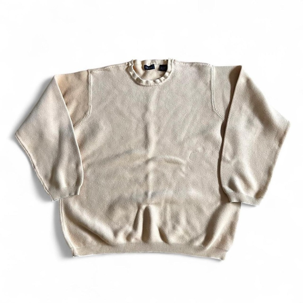 Izod men’s yellow classic casual cotton knit sweater Size XL